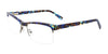 Paradox P5017 Eyeglasses | Size 55 / Blue & Yellow & Dark Brown
