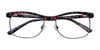 Paradox P5019 Eyeglasses | Size 52 / Blue & Black & Red & Green & Steel