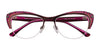 Paradox P5024 Eyeglasses | Size 52 / Dark Pink & Dark Brown