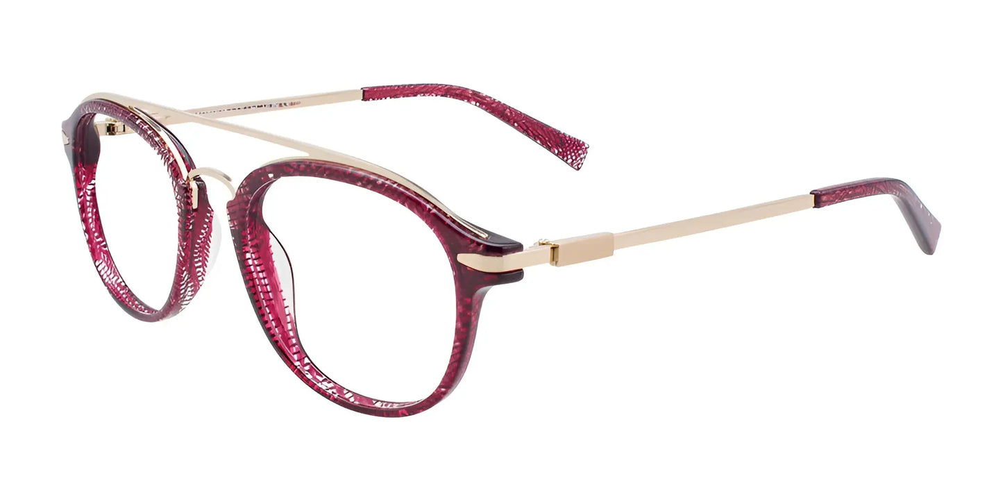 Paradox P5027 Eyeglasses Red & Crystal & Light Gold