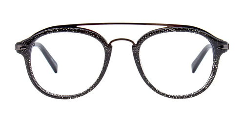 Paradox P5027 Eyeglasses / Size 49 / Black & Crystal