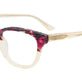 Dark Brown & Raspberry Marb & Light Crystal Yellow