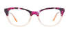 Paradox P5030 Eyeglasses | Size 52 / Dark Brown & Raspberry Marb & Light Crystal Yellow