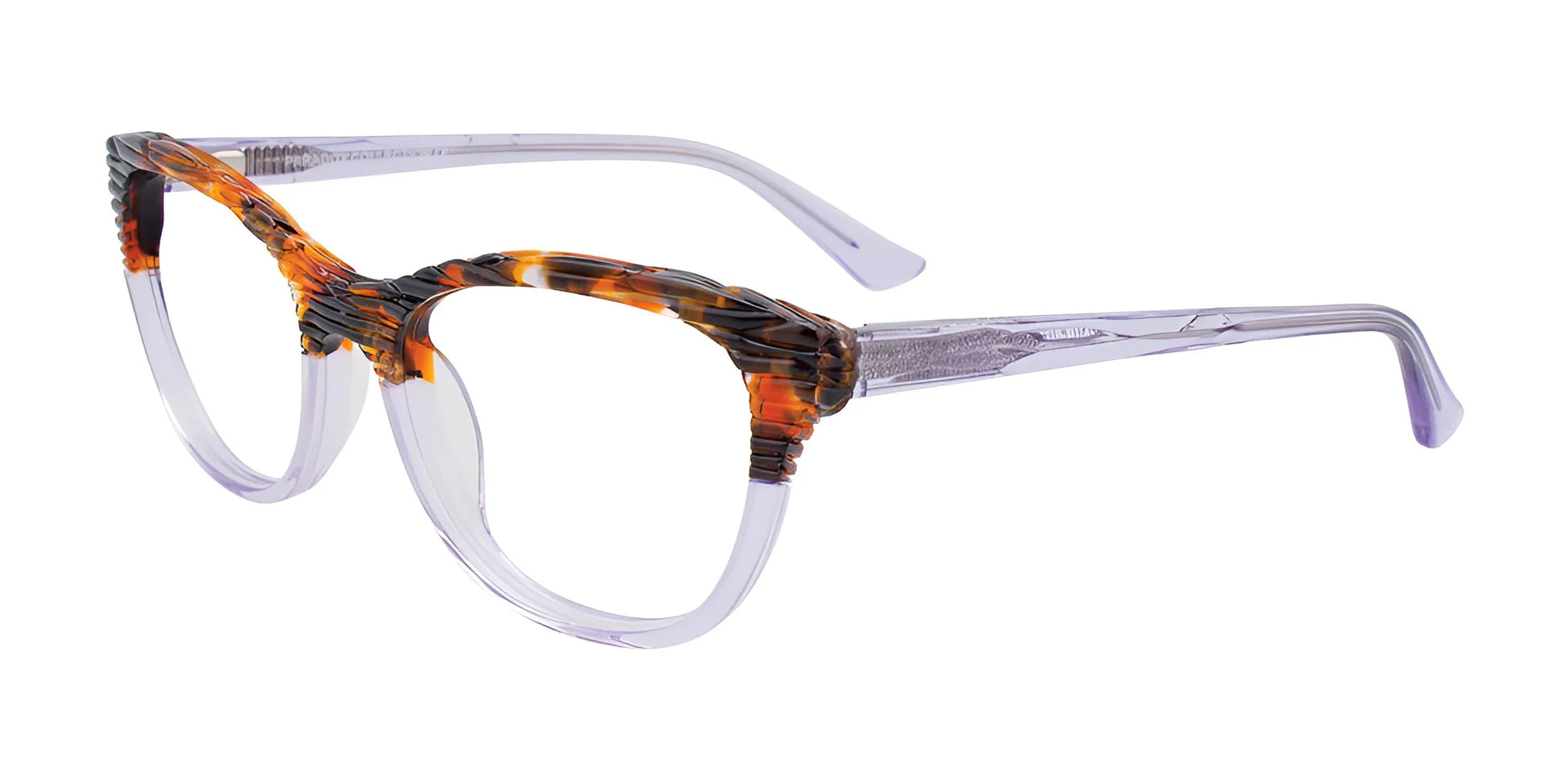 Paradox P5030 Eyeglasses Orange & Black Marbled & Crystal Lilac