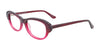 Paradox P5035 Eyeglasses | Size 52 / Dark Red & Crystal Pink