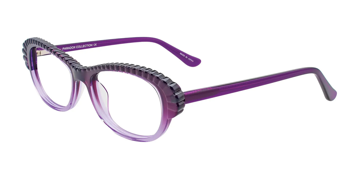 Paradox P5035 Eyeglasses Dark Purple & Light Crystal Purple