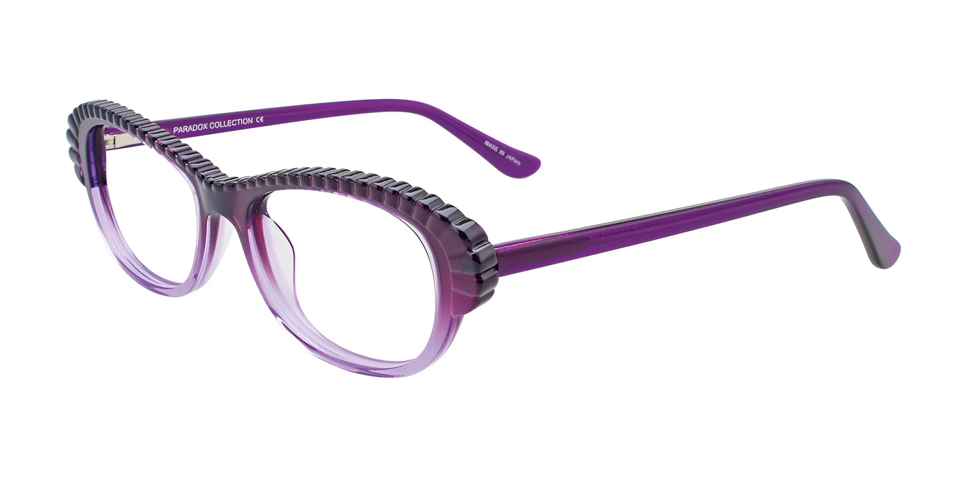 Paradox P5035 Eyeglasses Dark Purple & Light Crystal Purple