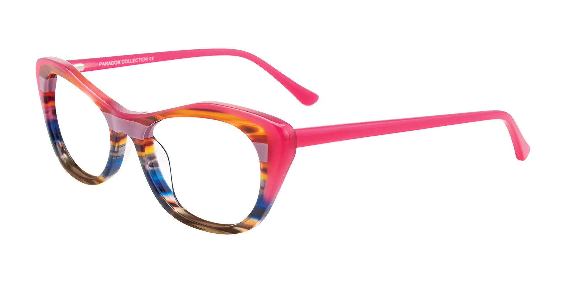 Paradox P5037 Eyeglasses Pink & Caramel & Blue & Lilac