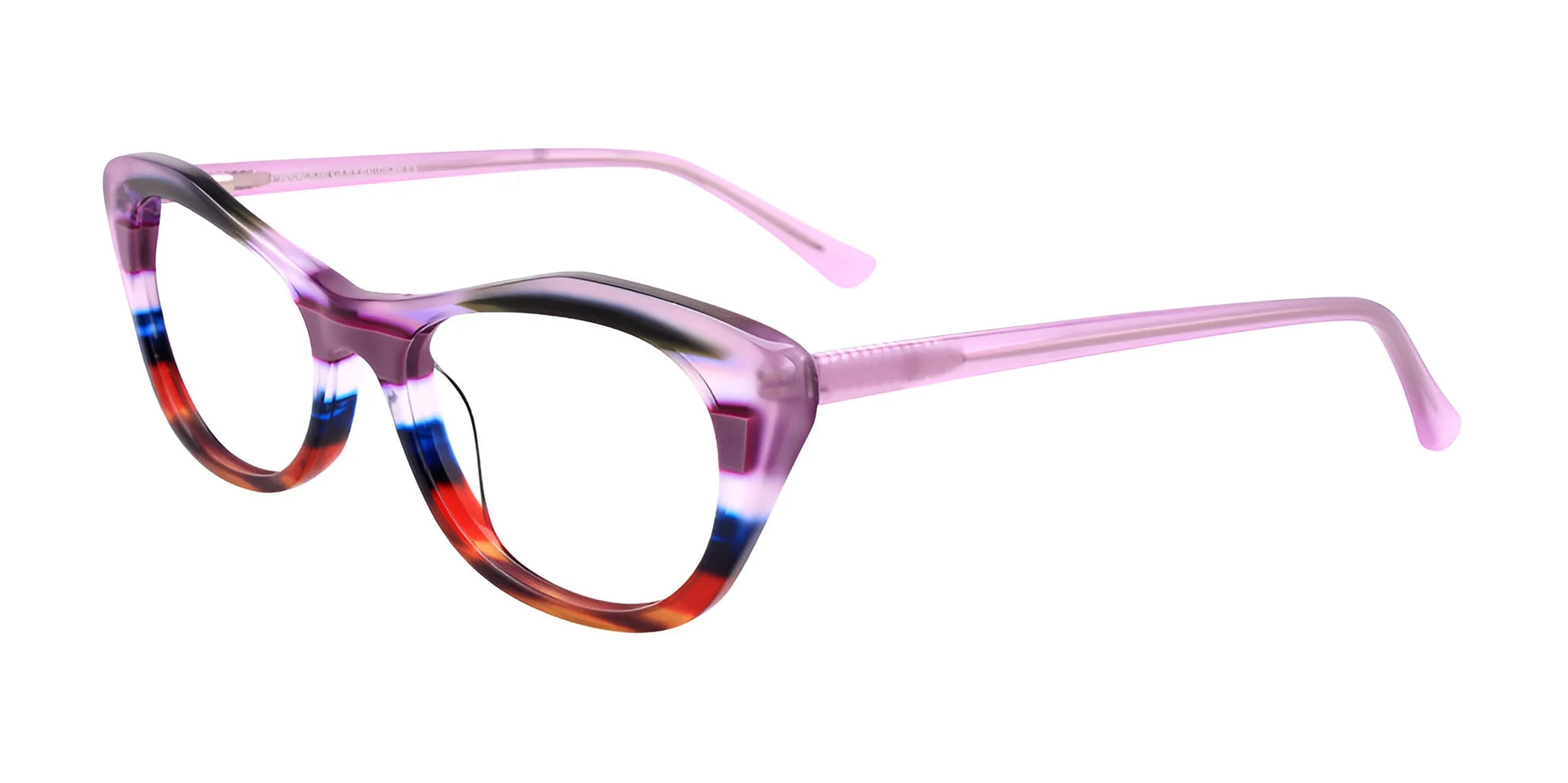Paradox P5037 Eyeglasses Crystal Lilac & Blue & Red & Green