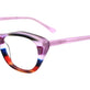 Crystal Lilac & Blue & Red & Green