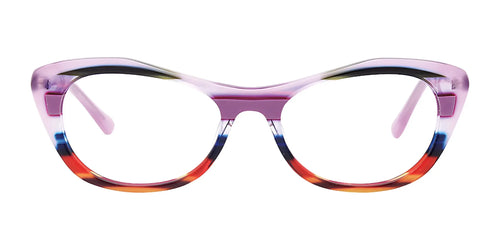 Paradox P5037 Eyeglasses / Size 52 / Crystal Lilac & Blue & Red & Green