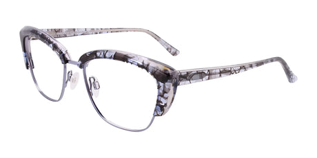 Paradox P5041 Eyeglasses Shiny Steelblue & Blue Crystal & Black