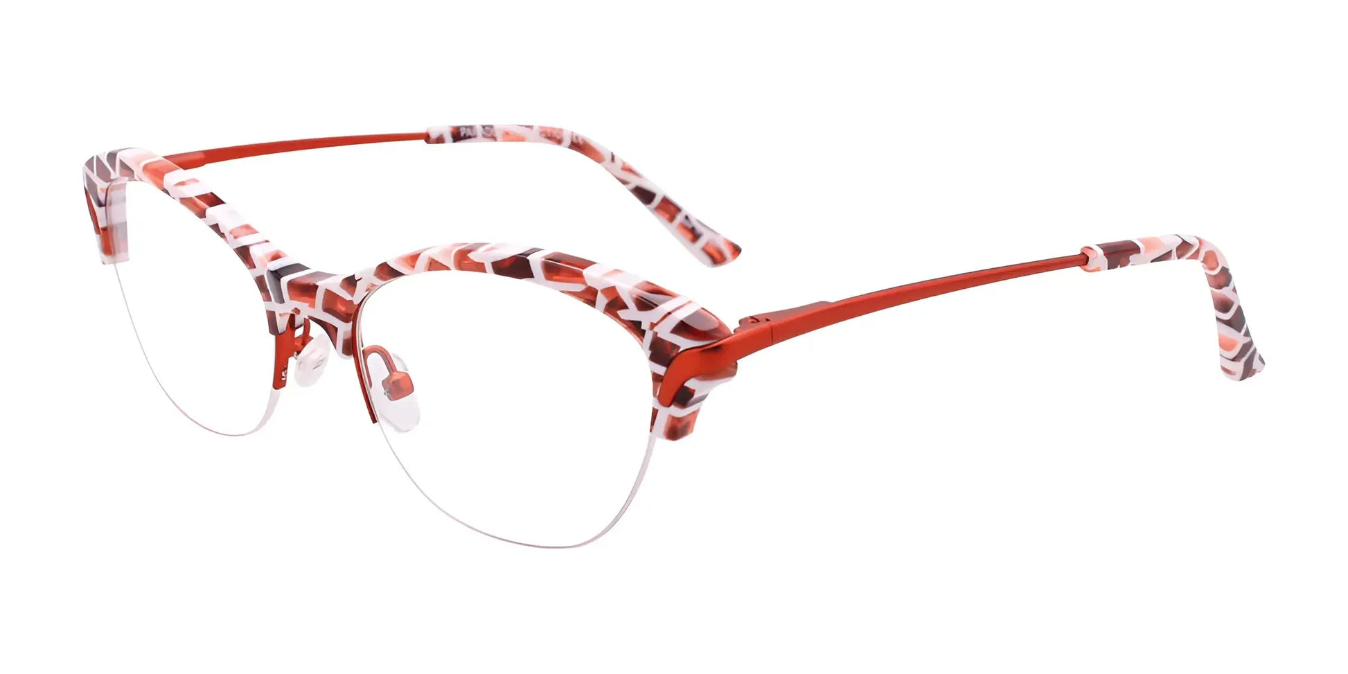 Paradox P5043 Eyeglasses Red & White