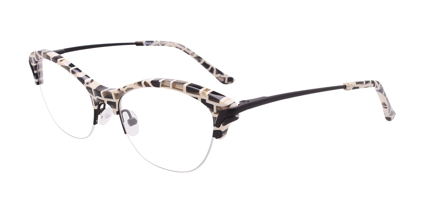 Paradox P5043 Eyeglasses Black & White