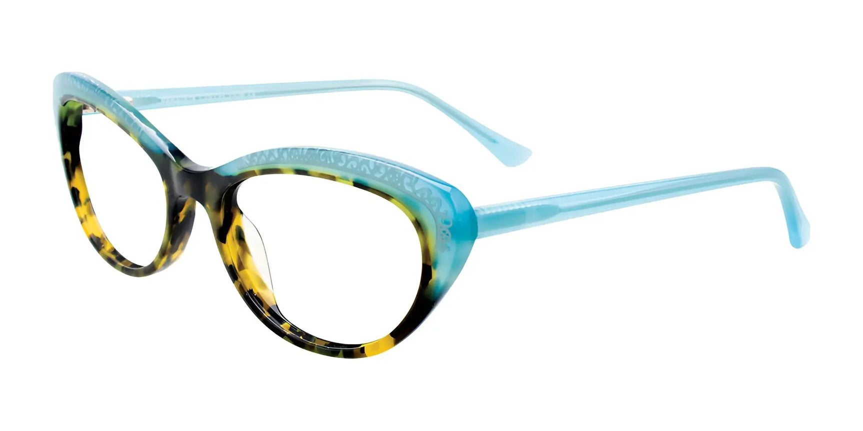 Paradox P5044 Eyeglasses Demi Amber & Light Blue