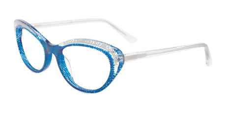 Paradox P5044 Eyeglasses Blue & Crystal