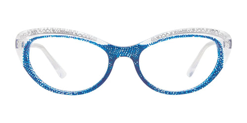 Paradox P5044 Eyeglasses / Size 52 / Blue & Crystal