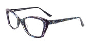 Paradox P5045 Eyeglasses | Size 52 / Dark Blue & Purple & Marbled Pearl Blue
