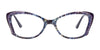 Paradox P5045 Eyeglasses | Size 52 / Dark Blue & Purple & Marbled Pearl Blue