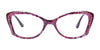Paradox P5045 Eyeglasses | Size 52 / Dark Blue & Purple & Marbled Pearl Blue