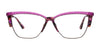 Paradox P5047 Eyeglasses | Size 54 / Marbled Brown & Red & Steel