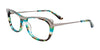 Paradox P5049 Eyeglasses | Size 52 / Shiny Grey & Turquoise Marbled