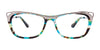 Paradox P5049 Eyeglasses | Size 52 / Matt Red & Pink Marbled