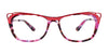 Paradox P5049 Eyeglasses | Size 52 / Matt Red & Pink Marbled