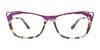 Paradox P5049 Eyeglasses | Size 52 / Matt Red & Pink Marbled