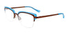 Paradox P5054 Eyeglasses | Size 50 / Satin Dark Brown & Blue