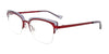 Paradox P5054 Eyeglasses | Size 50 / Satin Burgundy & Grey Crystal