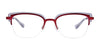 Paradox P5054 Eyeglasses | Size 50 / Satin Burgundy & Grey Crystal