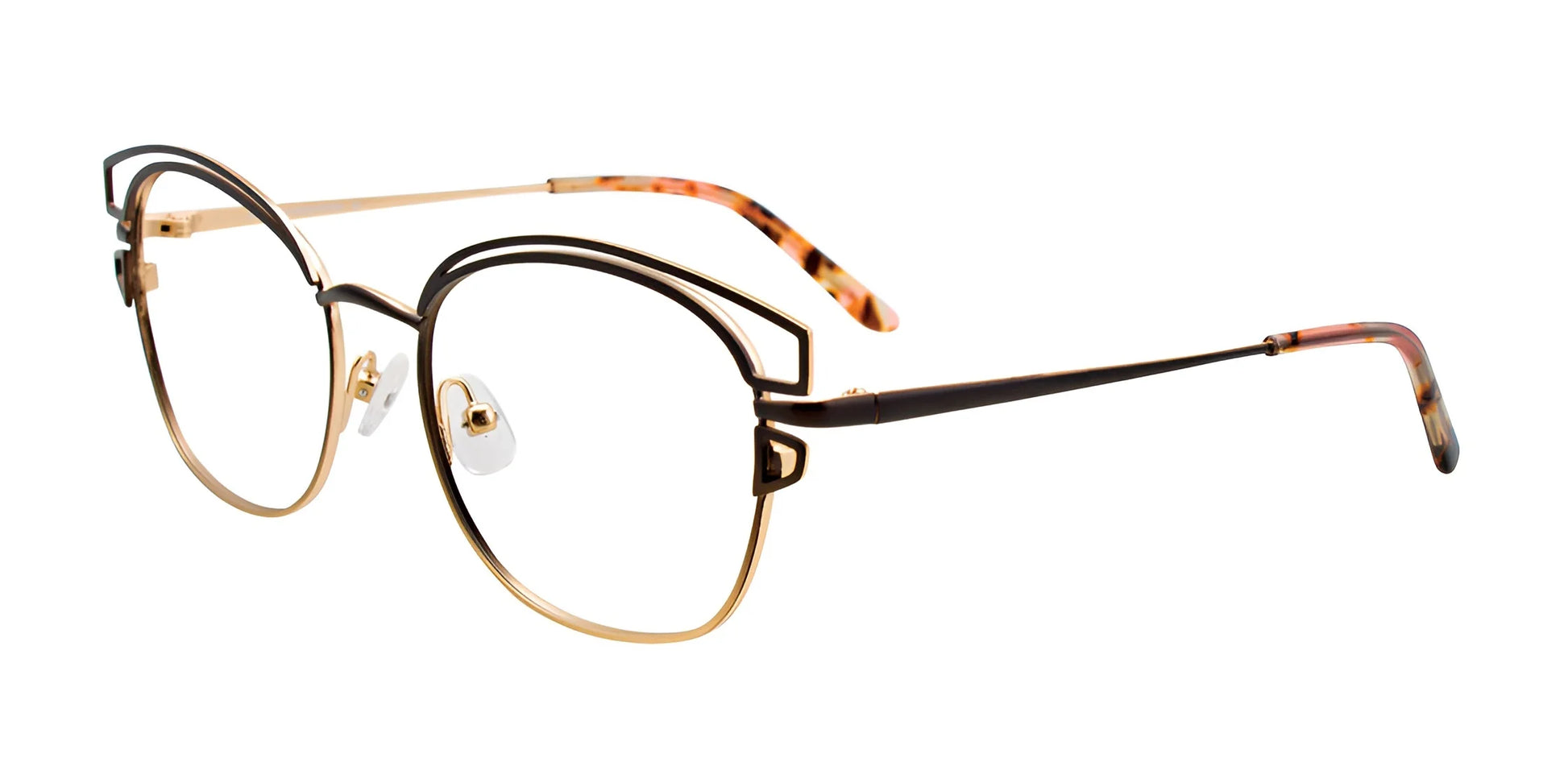 Paradox P5058 Eyeglasses Matt Gold & Black Gradient
