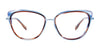 Paradox P5062 Eyeglasses | Size 53 / Blue Marbled & Light Blue & Brown Marbled