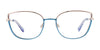 Paradox P5069 Eyeglasses | Size 52 / Shiny Blue & Silver
