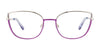 Paradox P5069 Eyeglasses | Size 52 / Shiny Blue & Silver