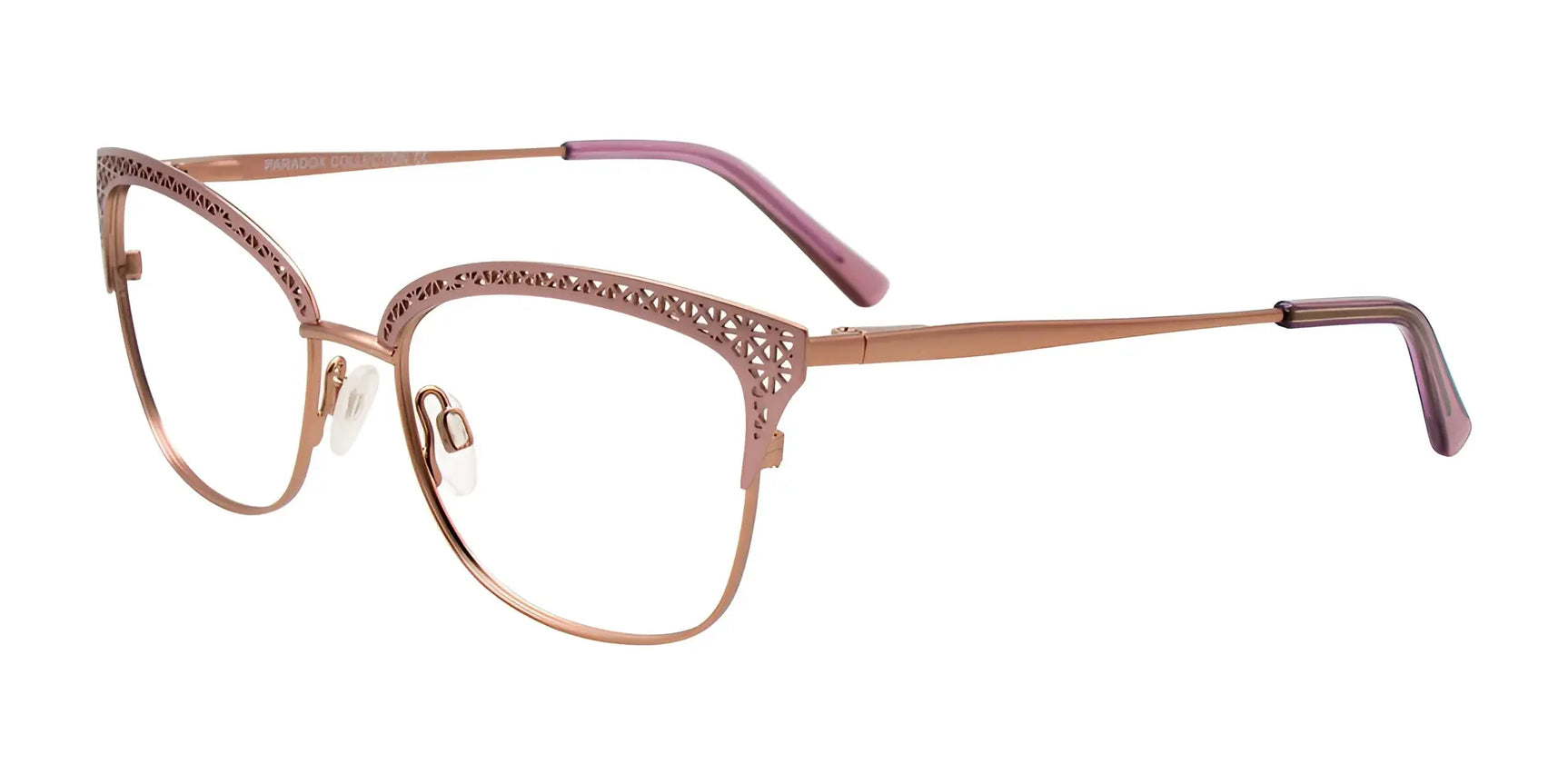 Paradox P5072 Eyeglasses Satin Light Pink & Rose Gold