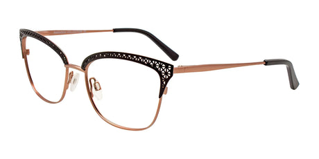 Paradox P5072 Eyeglasses Satin Black & Rose Gold