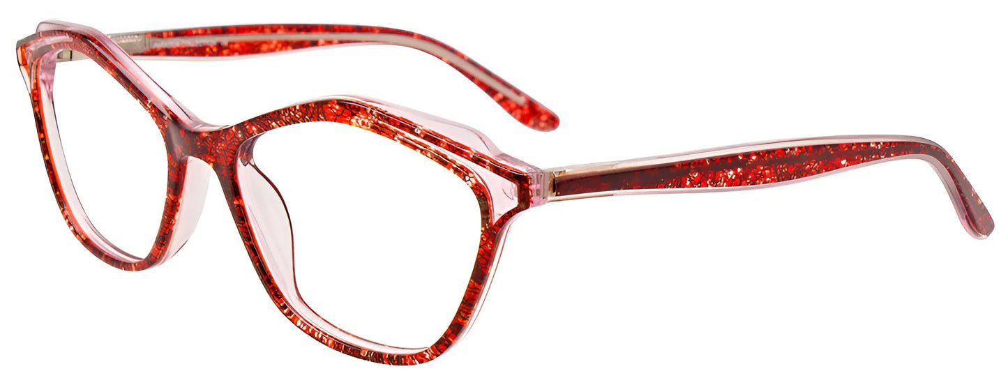 Paradox P5074 Eyeglasses Red & Crystal