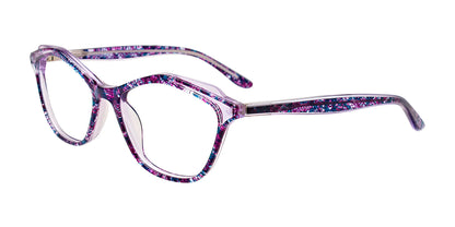 Paradox P5074 Eyeglasses Purple & Blue & Crystal