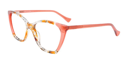 Paradox P5075 Eyeglasses Brown Marbled & Crystal Coral