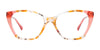 Paradox P5075 Eyeglasses | Size 52 / Brown Marbled & Crystal Coral