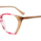 Pink Marbled & Crystal Brown