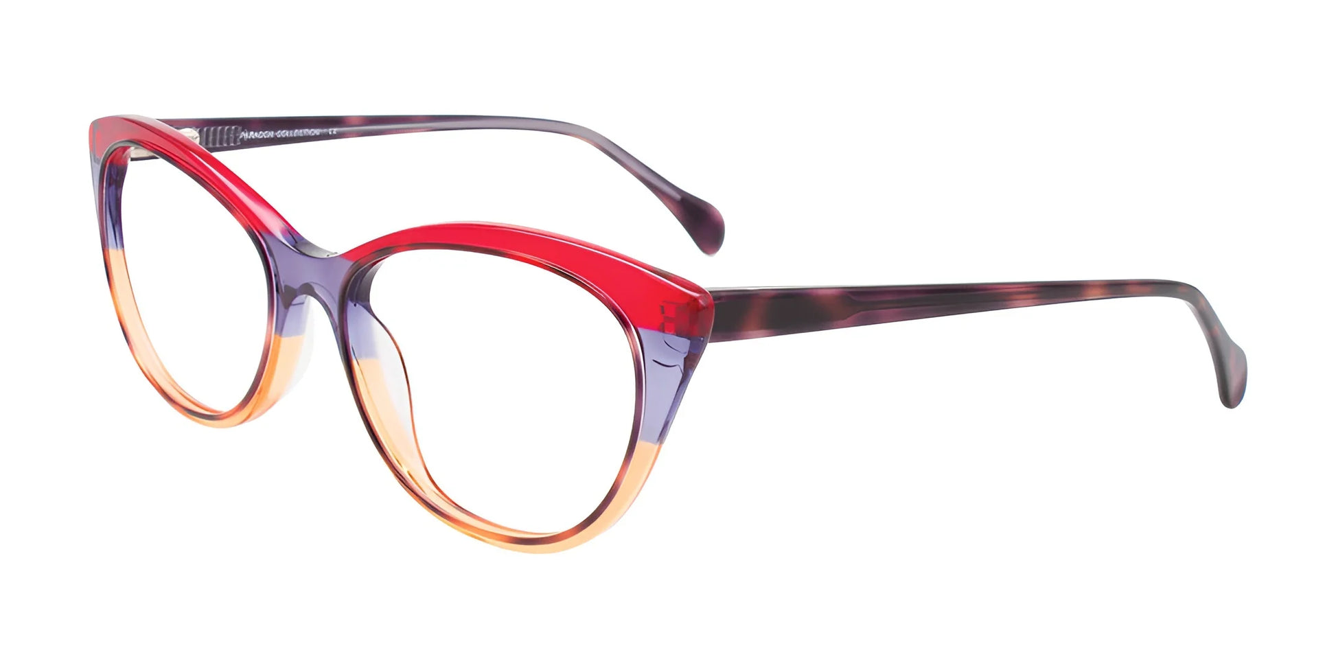 Paradox P5076 Eyeglasses Red & Blue & Orange Crystal