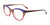 Paradox P5076 Eyeglasses | Size 54 / Blue & Brown & Pink Crystal