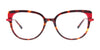 Paradox P5077 Eyeglasses | Size 52 / Demi Amber & Red