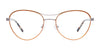 Paradox P5078 Eyeglasses | Size 53 / Satin Blue & Satin Silver