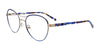 Paradox P5078 Eyeglasses | Size 53 / Satin Blue & Satin Silver