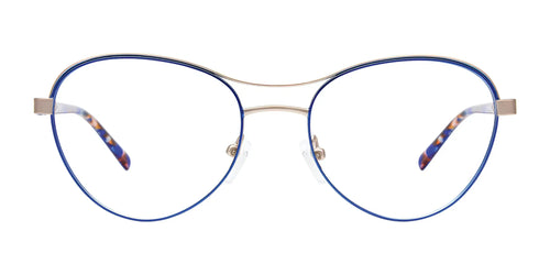 Paradox P5078 Eyeglasses / Size 53 / Satin Blue & Satin Silver