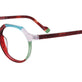 Multicolor Multipattern Red & Teal